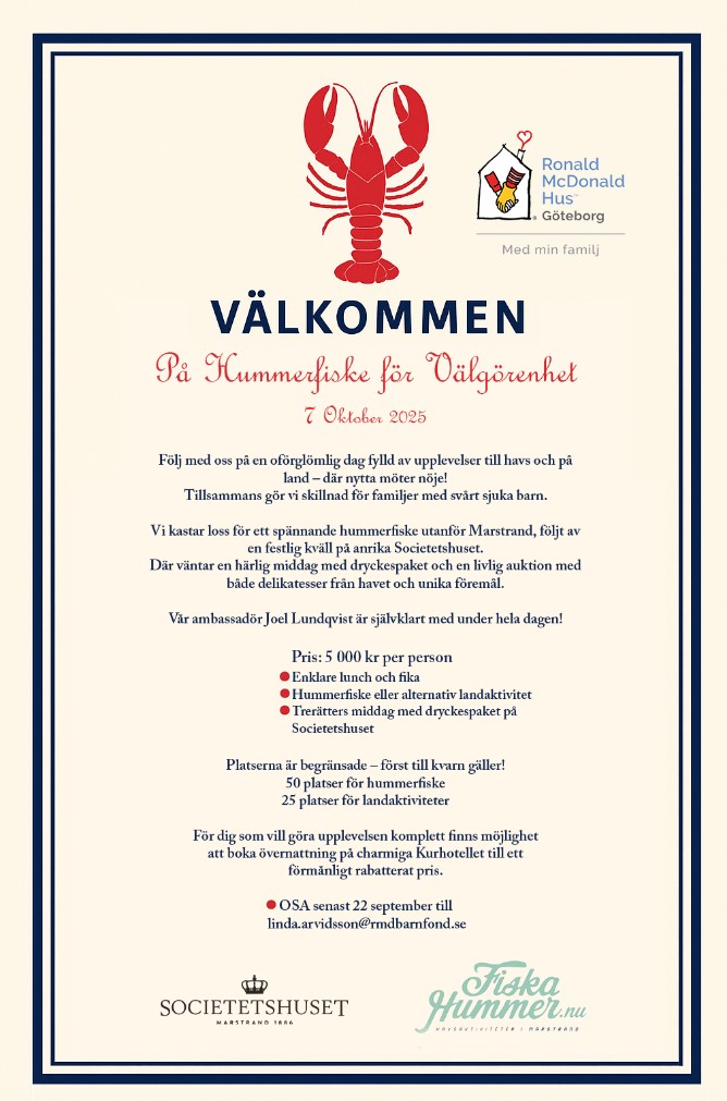 Hummerfiske för välgörenhet